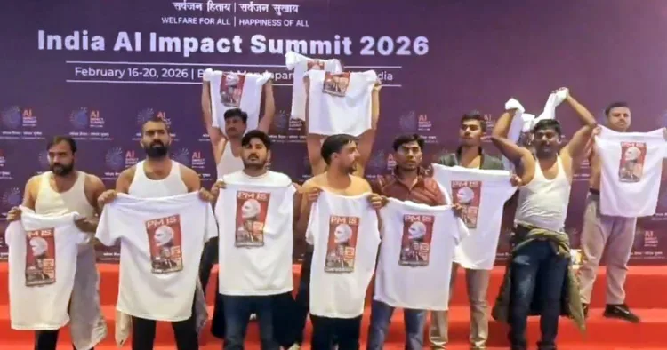 Shirtless protest at AI summit: India Youth Congress workers sent to 5-day custody