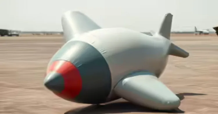 The Pakistan-origin balloon found at Agra Airforce Station