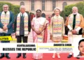 PM Narendra Modi welcomed guests with tradition a Pataka from North East on Republic Day 2026