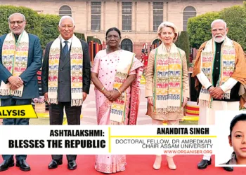 PM Narendra Modi welcomed guests with tradition a Pataka from North East on Republic Day 2026