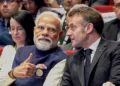 Prime Minister Narendra Modi with French President Emmanuel Macron