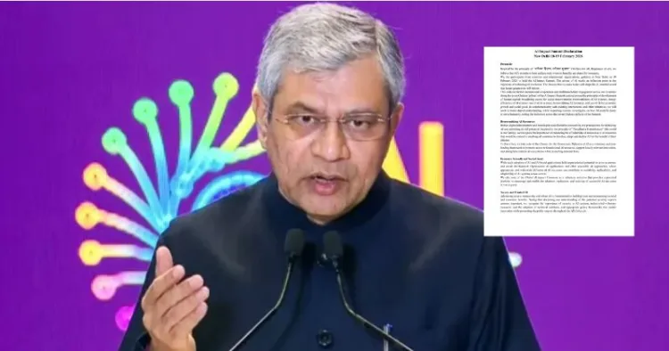 Union Minister Ashwini Vaishnaw announced on February 21 that 88 countries and international organisations have signed the declaration of the AI Impact Summit