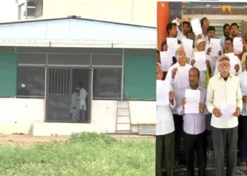 Civilians protest in Bagalkote over illegal mosque construction