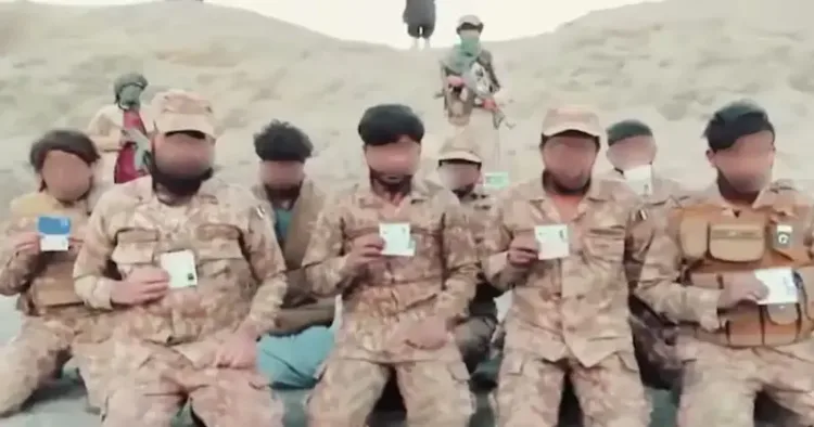 Pakistani soldiers captured by Balochistan Liberation Army(BLA)
