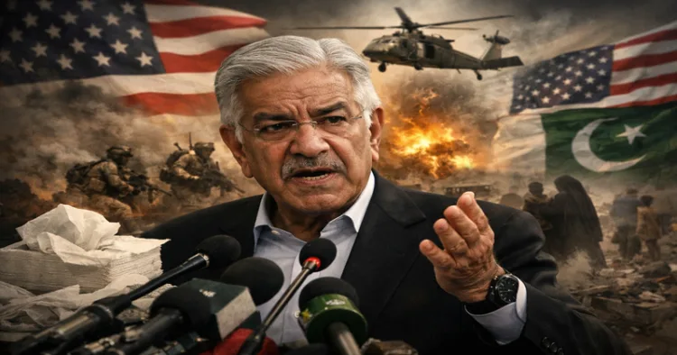 Pakistan Defence Minister Khwaja Asif hits back at USA for using Pakistan like a toilet paper (Image is AI generated)