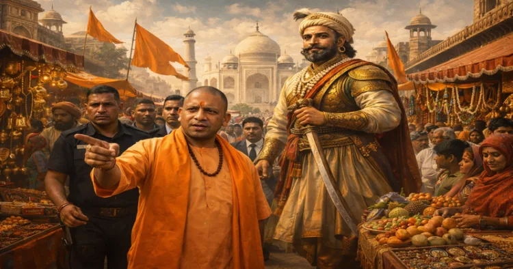 Dark legacy of Agra’s Meena Bazaar to be replaced with a grand memorial dedicated to Chhatrapati Shivaji Maharaj (Image generated from AI)