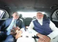 Prime Minister Narendra Modi and Malaysian Prime Minister Anwar Ibrahim shared a car ride in Kuala Lumpur