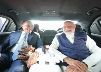 Prime Minister Narendra Modi and Malaysian Prime Minister Anwar Ibrahim shared a car ride in Kuala Lumpur
