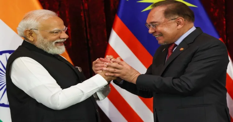 Prime Minister Narendra Modi and Malaysia Prime Minister Anwar Ibrahim
