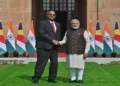 President of Seychelles Patrick Herminie and Prime Minister Narendra Modi