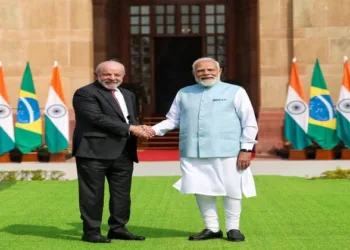 President of Brazil Luiz Inacio Lula da Silva and Prime Minister Narendra Modi