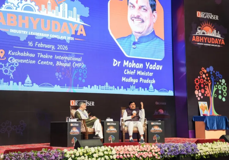 Madhya Pradesh Chief Minister Mohan Yadav at Abhyudaya Conclave organised by Organiser