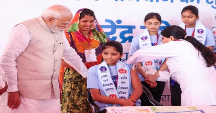 Prime Minister Modi launches nationwide HPV vaccination drive to combat cervical cancer