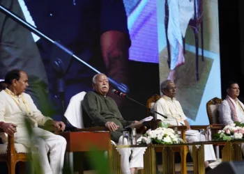 Barla Sundar Reddy, Dr Mohan Bhagwat, Doosi Ramakrishna, Dr. Krishna Prasad (L-R)