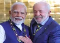 Prime Minister Narendra Modi and the President of Brazil Luiz Inácio Lula da Silva(File Photo)