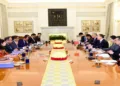 Delegates at the India-China strategic dialogue