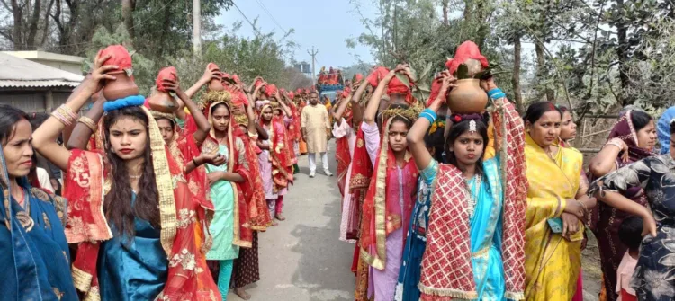 151 unmarried young girls participated in the Kalash Shobha Yatra