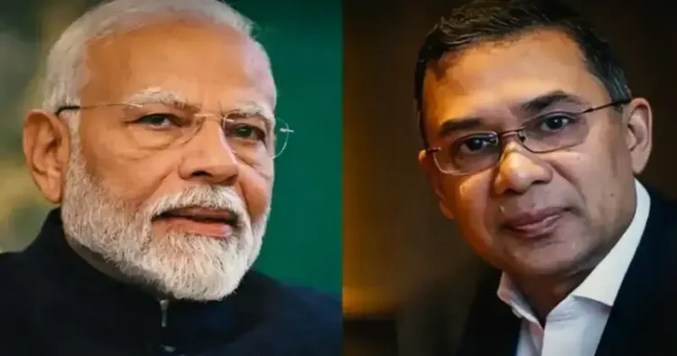 Prime Minister Narendra Modi and Bangladesh Nationalist Party(BNP) leader Tarique Rahman
