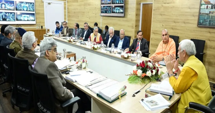 Lieutenant Governor Shri Manoj Sinha chaired the 50th meeting of Shri Amarnath Ji Shrine Board at Lok Bhavan Jammu