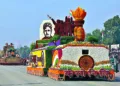 A tableau of Central Public Works Department (Horticulture) passes through the Rajpath during the 77th Republic Day Parade 2026, in New Delhi on January 26, 2026