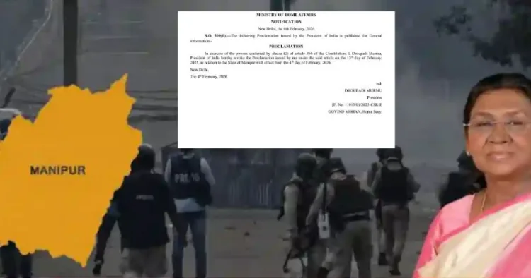 President Murmu Revokes President’s Rule in Manipur With Immediate Effect