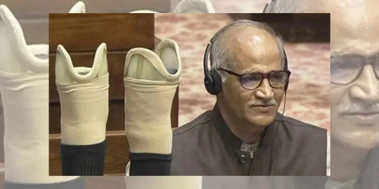 “CPM chopped off my legs”: MP Sadanandan Master displays artificial limbs, recalls 31-year-old attack in Parliament