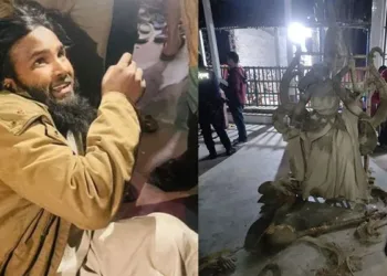 Faridpur: Muslim man breaks idol of Goddess Saraswati ahead of Puja (Image representative)