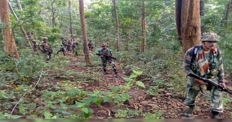 Armed security personnel