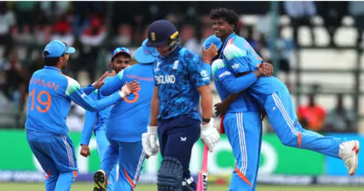 India beat England by 100 runs to lift the U-19 World Cup Cricket Trophy