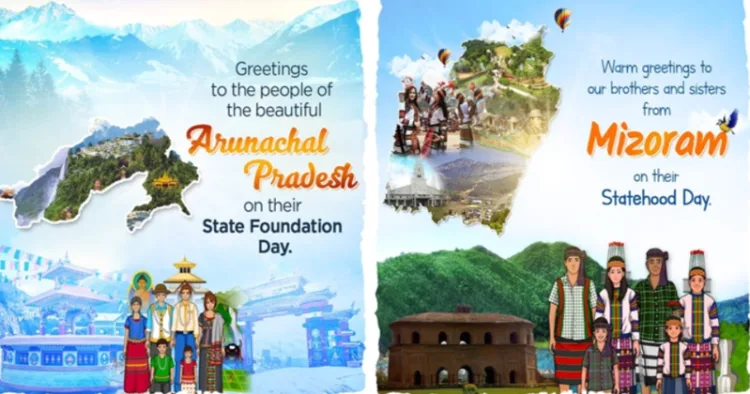 Statehood day of Arunachal Pradesh and Mizoram