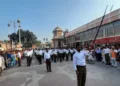 RSS Karyakartas perform Shriramcharnam in Ayodhya