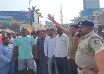 Protest at Shivamogga