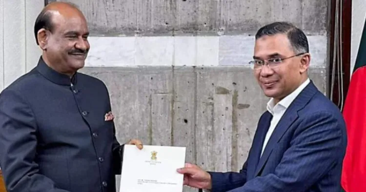 Lok Sabha Speaker Om Birla and Bangladesh Prime Minister Tarique Rahman