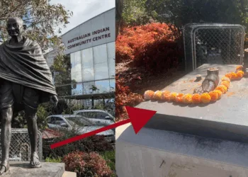 Mahatma Gandhi statue vandalised in Melbourne, Australia