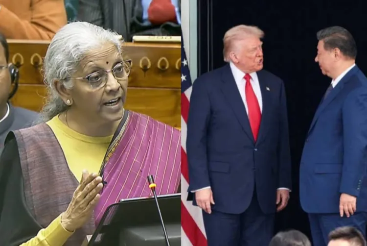 India's Finance Minister Nirmala Sitharaman,
US President Donald Trump and Chinese President Xi Jinping