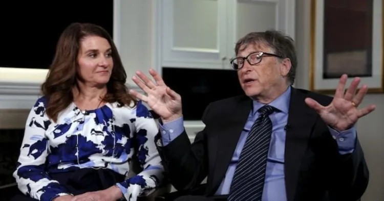 Melinda French (Left) and Microsoft co-founder Bill Gates (Right)