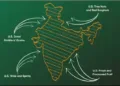 Map of India shared by US