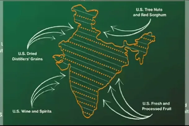 Map of India shared by US