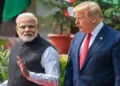 Prime Minister Narendra Modi and the US President Donald Trump