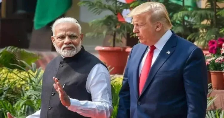 Prime Minister Narendra Modi and the US President Donald Trump