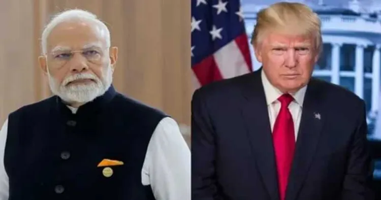 India's Prime Minister Narendra Modi and the US President Donald Trump