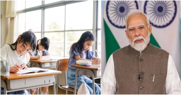 Prime Minister Narendra Modi (Right)