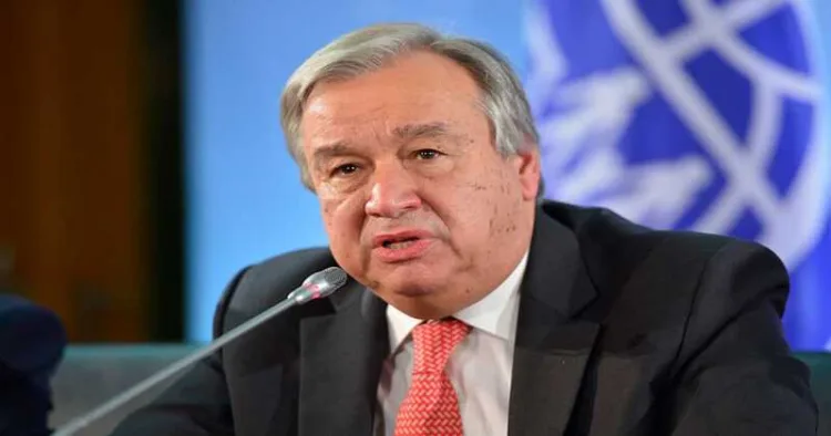 UN Secretary-General
Antonio Guterres