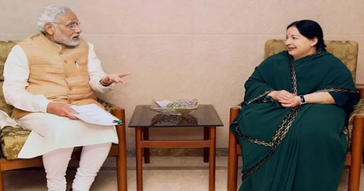 (Left) PM Narendra Modi (Right) Former Tamil Nadu CM J. Jayalalithaa (File Image)