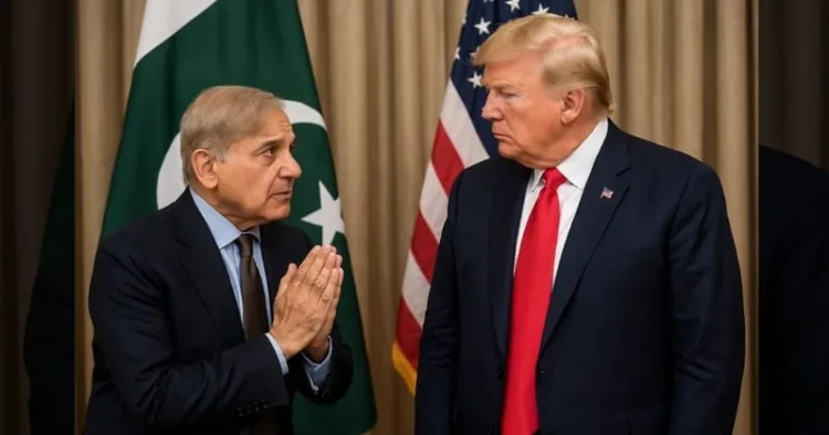 Pakistan Prime Minister Shehbaz Sharif (Left) and US President Donald Trump (Right)