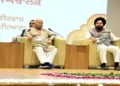 (Left) Sarsanghchalk Dr Mohan Bhagwat (Right) Punjab Prant Sanghchalak Iqbal Singh