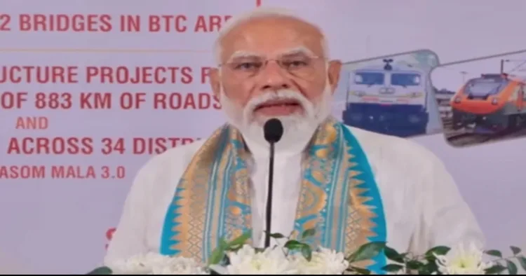 Prime Minister Narendra Modi in Assam