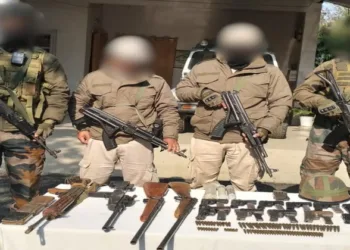 Security forces seize arms and explosives