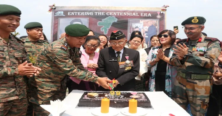Indian Army celebrates nation's oldest working journalist and world war 2 veteran Lalbiakthanga Pachuau's 99th birthday
