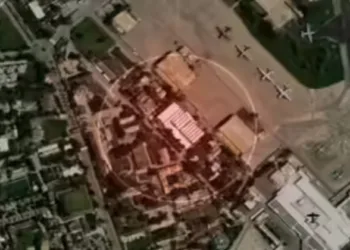Aghanistan Defence Ministry releases the image of Nur Khan Airbase which was hit by its troops